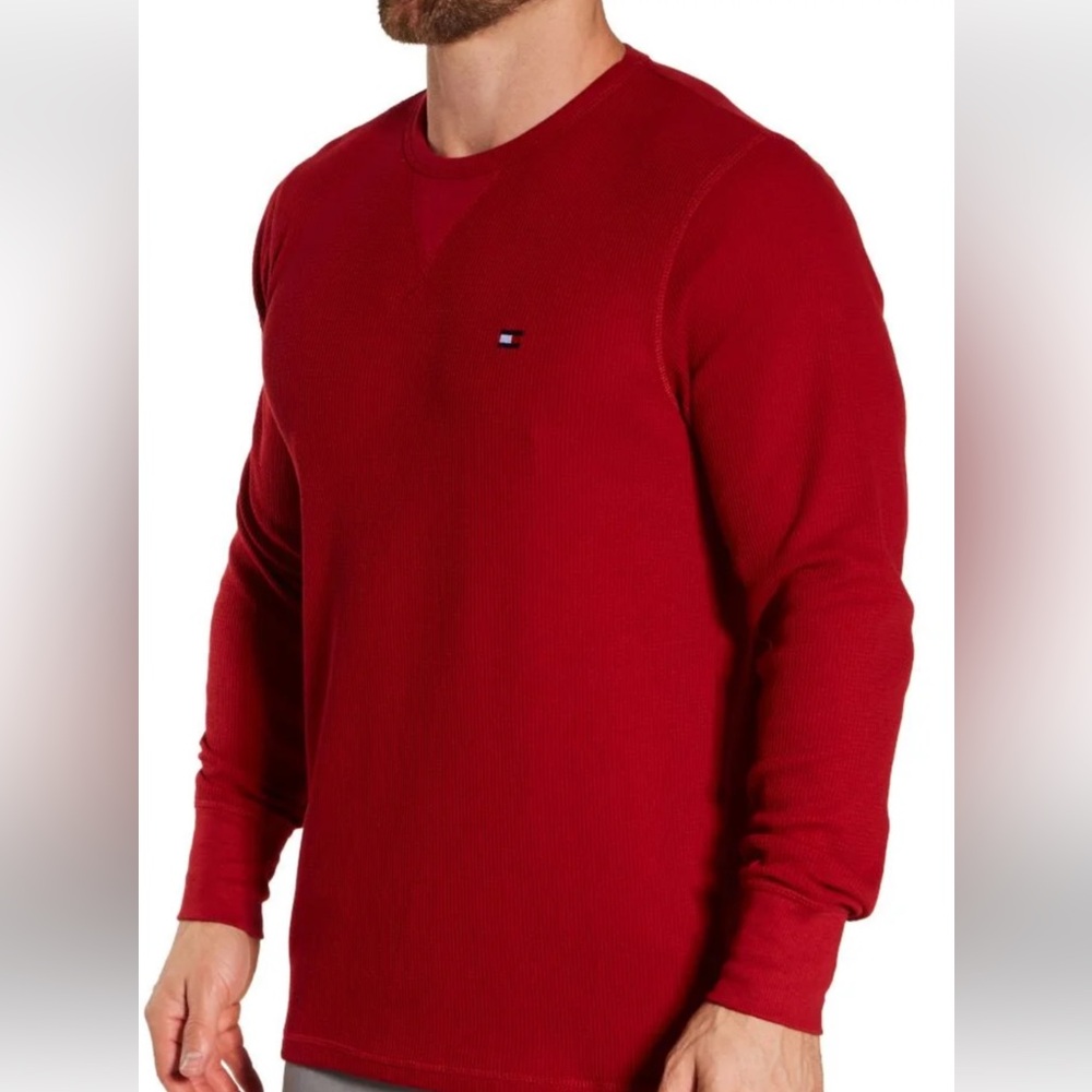 Tommy Hilfiger Classic Red Crewneck Sweater‎ men size xxl 100% cotton